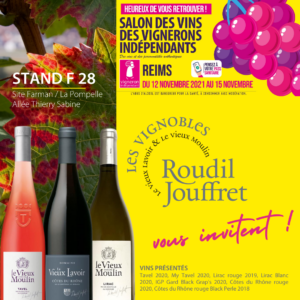 Lire la suite à propos de l’article Rendez-vous au Salon des Vignerons Indépendants de Reims du 12 au 15 novembre !